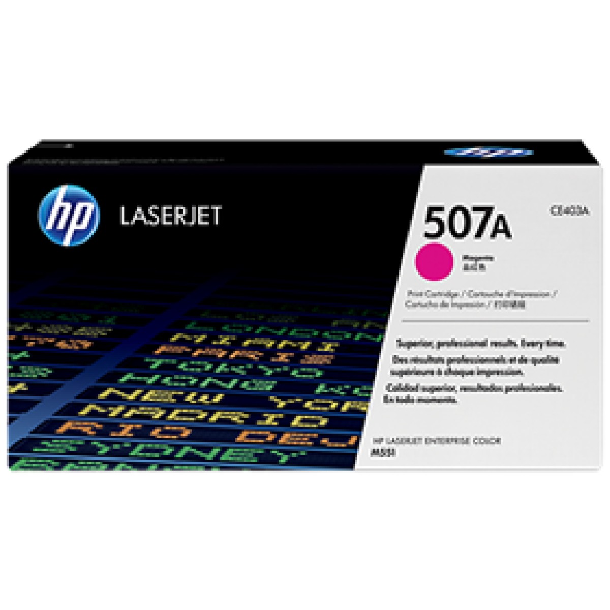 Toner Hp 507A – Ce403A – Magenta – 6,000 Paginas – Para Impresora Laserjet Enterprise – M551Dn, M551N, M551Xh