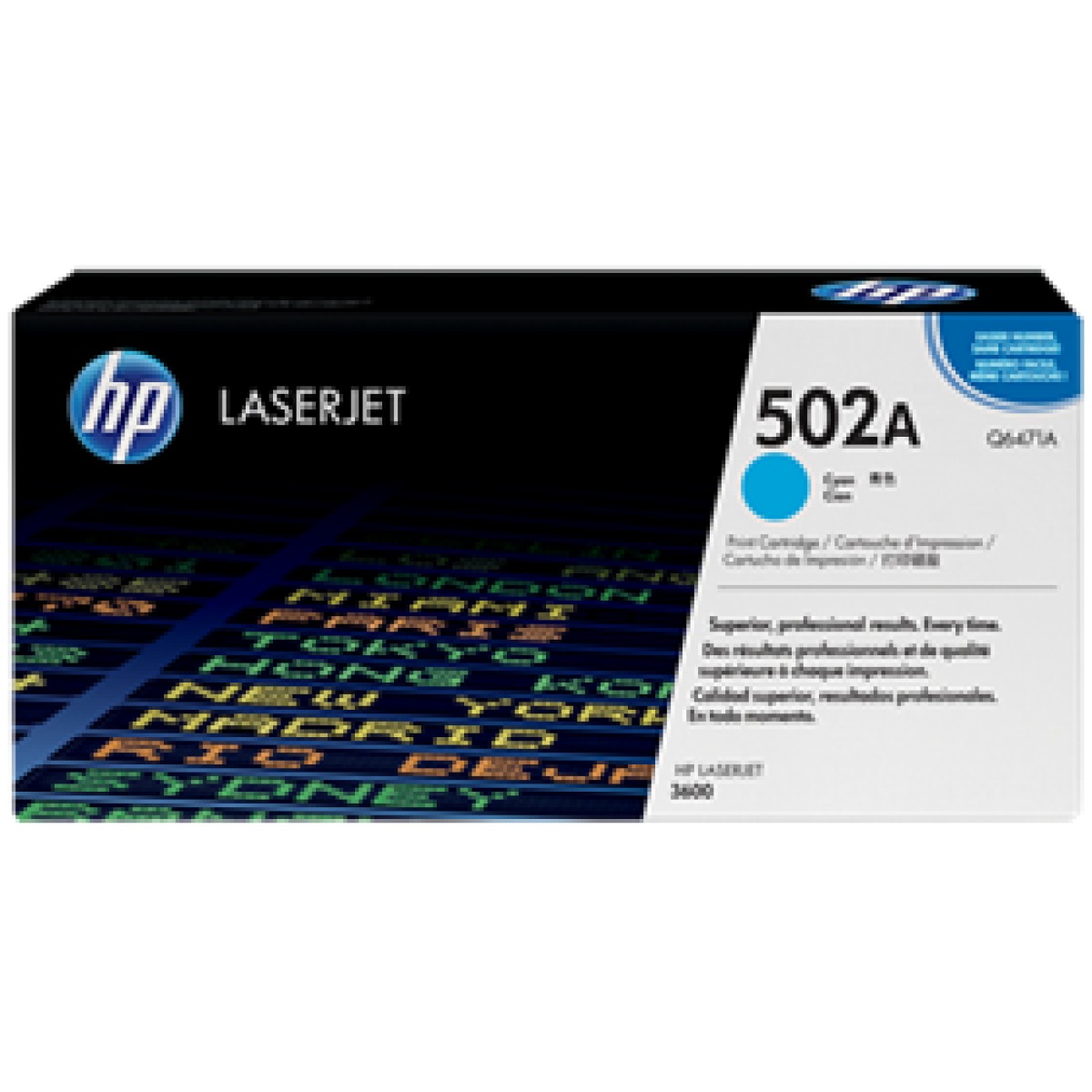 Toner Hp 502A – Q6471 – Cyan – 4,000 – Para Laserjet 3600