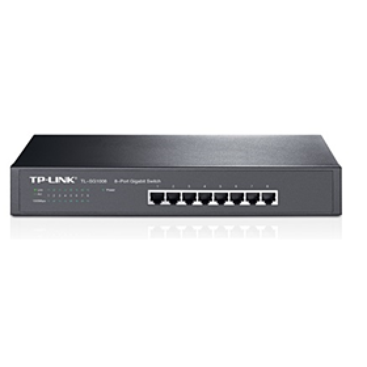 Switch 8 Puertos Tp-Link Tl-Sg1008, No Administrable/Rack, 8 Puertos Gigabit Ethernet