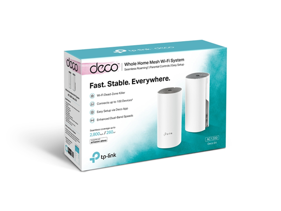 Router Wi-Fi Mesh Tp-Link Deco E4 Ac1200 (2-Pack)