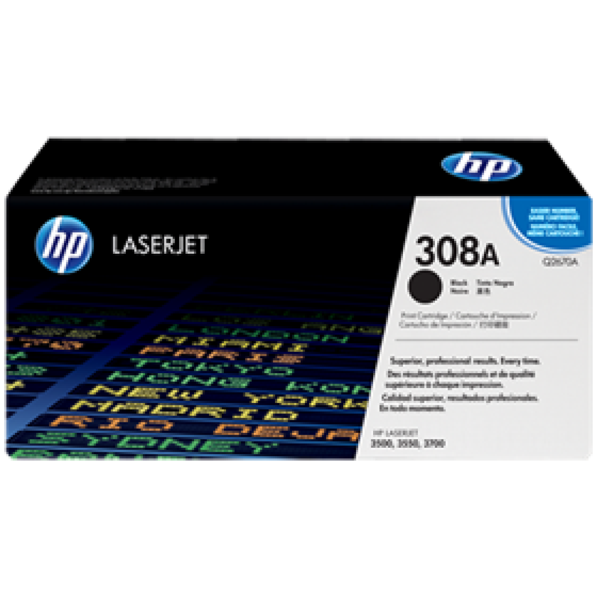 Toner Hp 308A – Q2670A – Negro – 6,000 Paginas – Para Impresora Color Laserjet – 3500, 3500N, 3550, 3550N