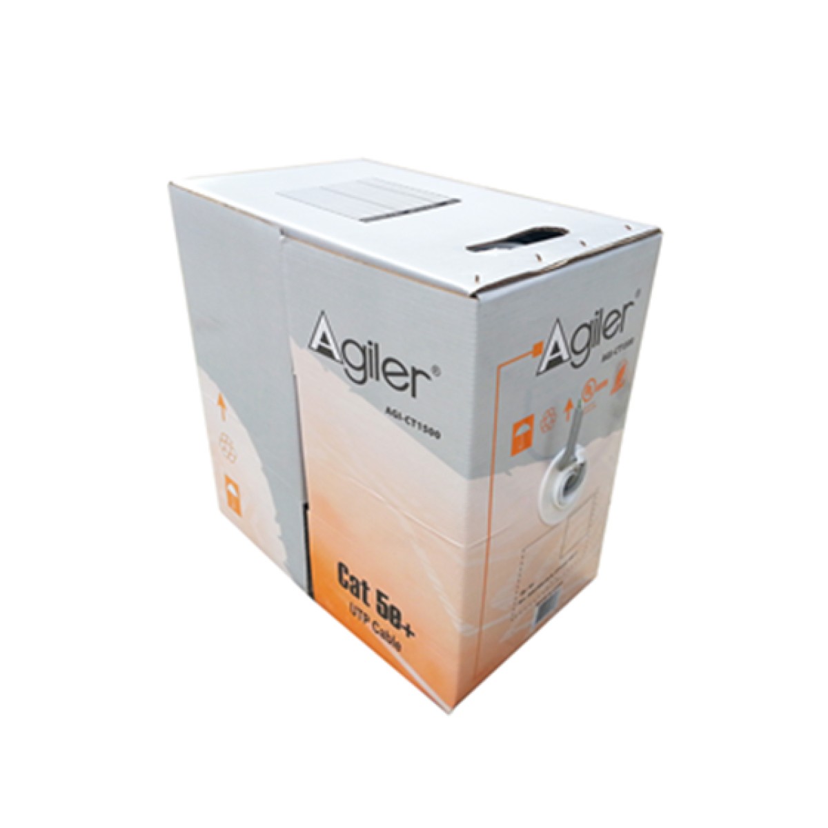 Caja Utp Agiler Cat-5e 1000 Pies 24 Awg 4 Pares Gris