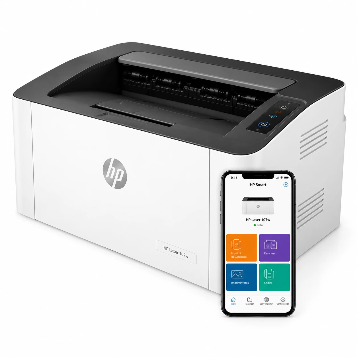 Impresora Hp Laserjet 107W Laser Monocromatica Wi-Fi (4Zb78A)