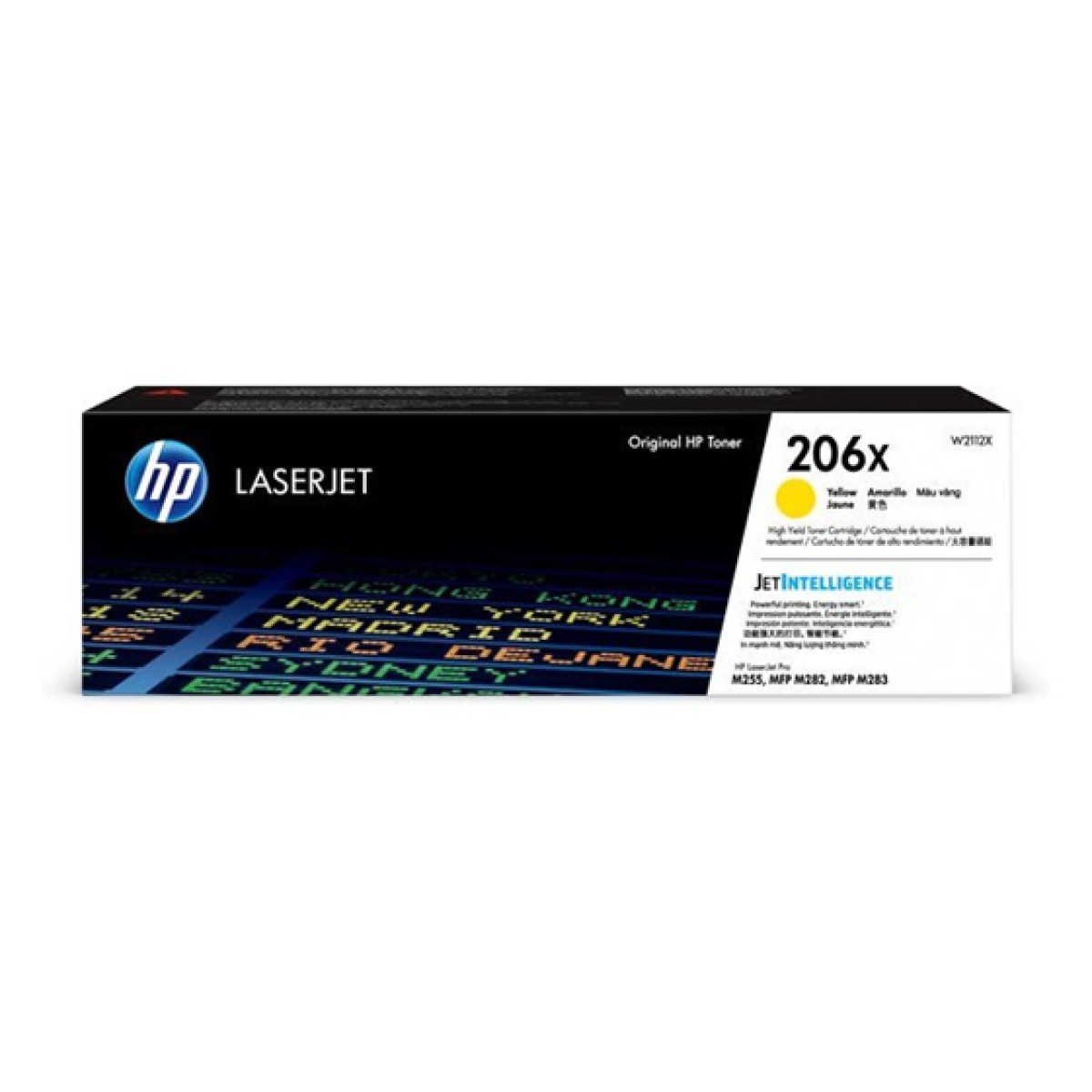 Toner Hp 206X W2112X Amarillo 2450 Paginas Laserjet M255 M282 M283