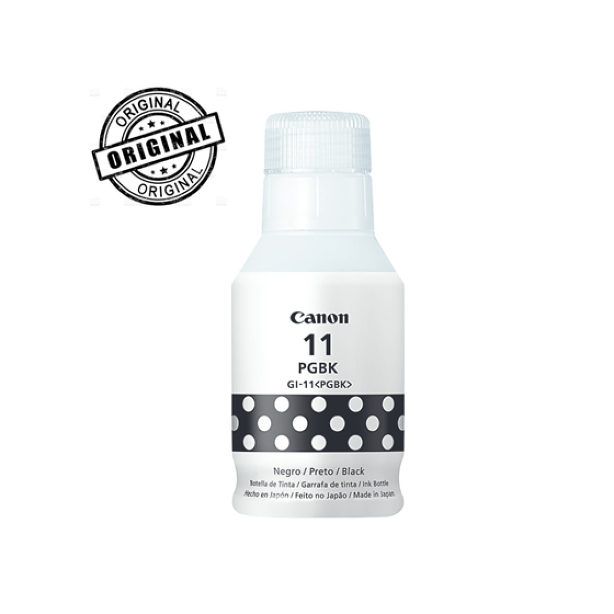 Botella De Tinta Canon Gi-11 Negro 170Ml Compatible Impresora G2160 G2170 G3160