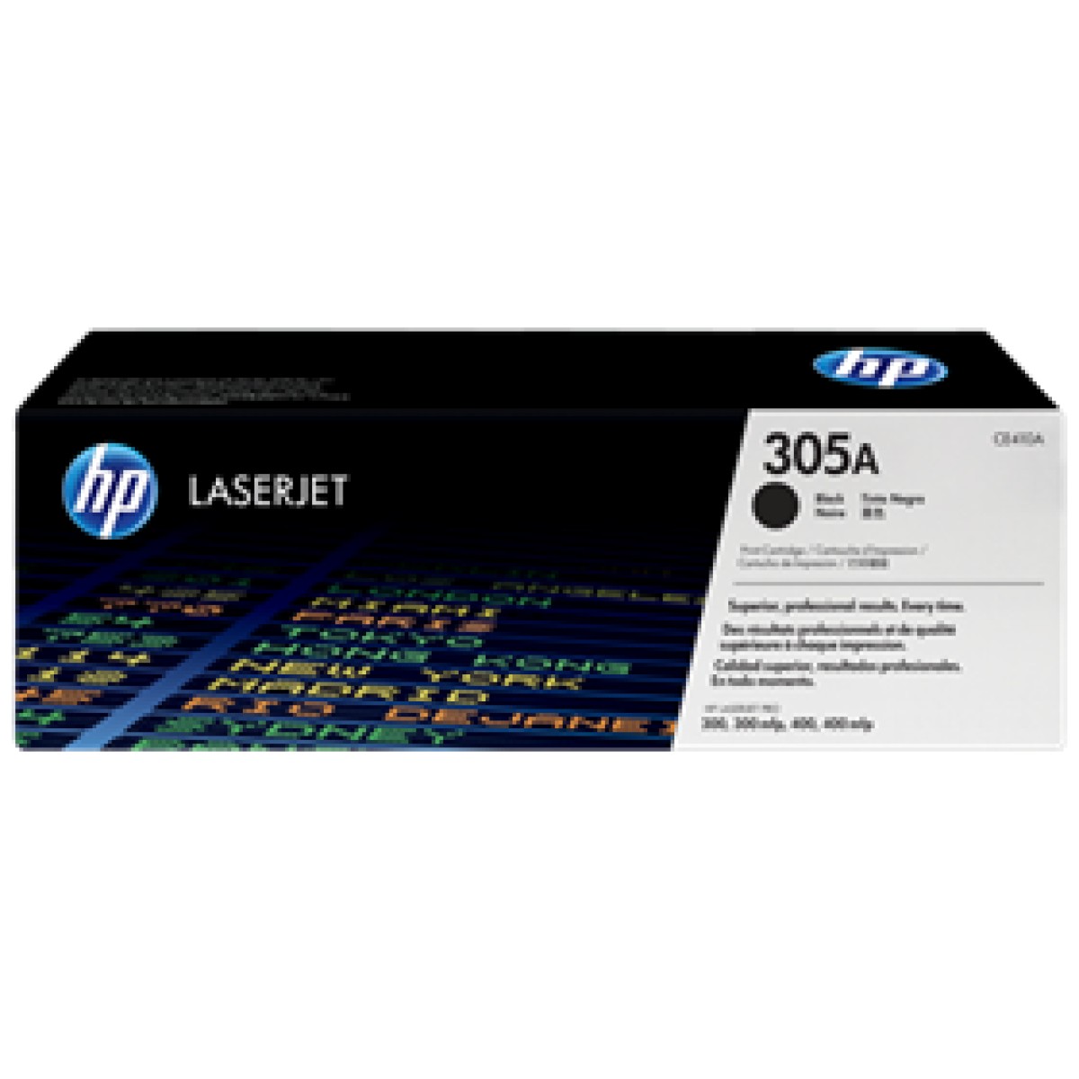 Toner Hp 305A – Ce410A – Negro – 2,200 Paginas – Para Impresora Color Laserjet – M351A, M375Nw, M451, M475