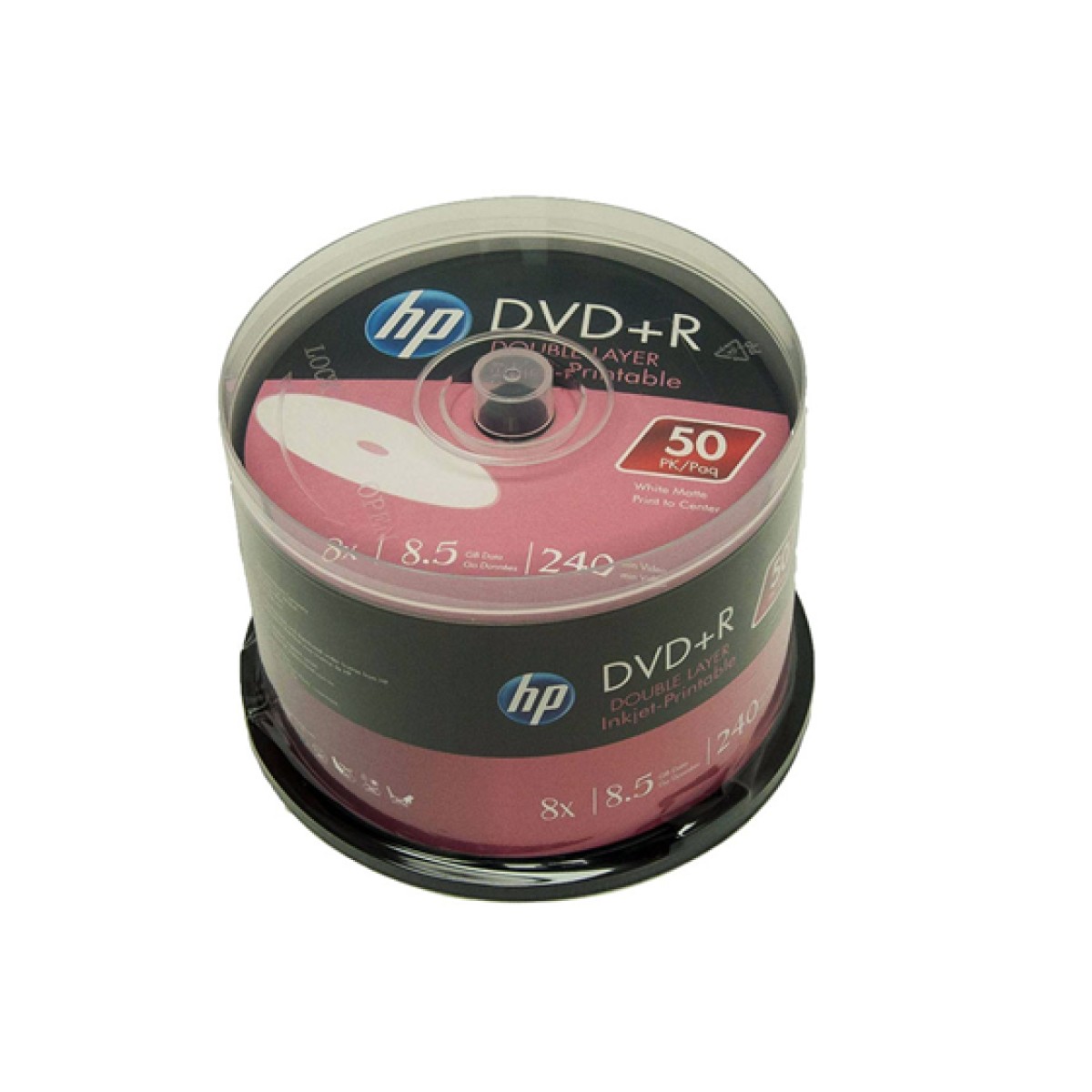 Dvd-R Hp 16X 4.7GB White Printable 50 Pack