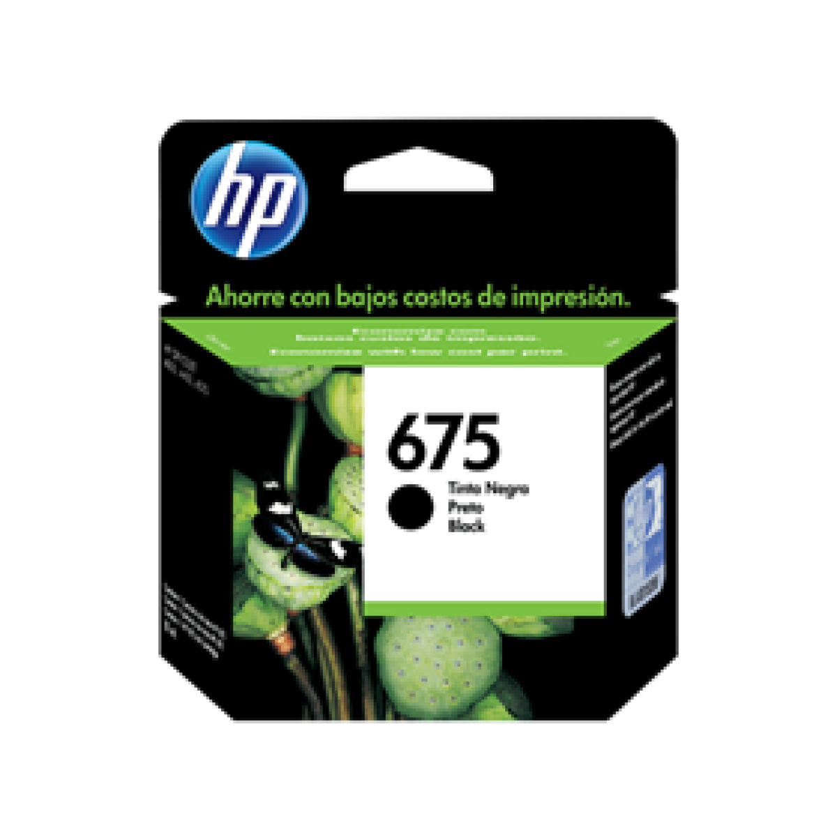 Cartucho Hp 675 – C690Al – Negro – 11Ml – Para Impresora Officejet 4000 / 4400 / 4575