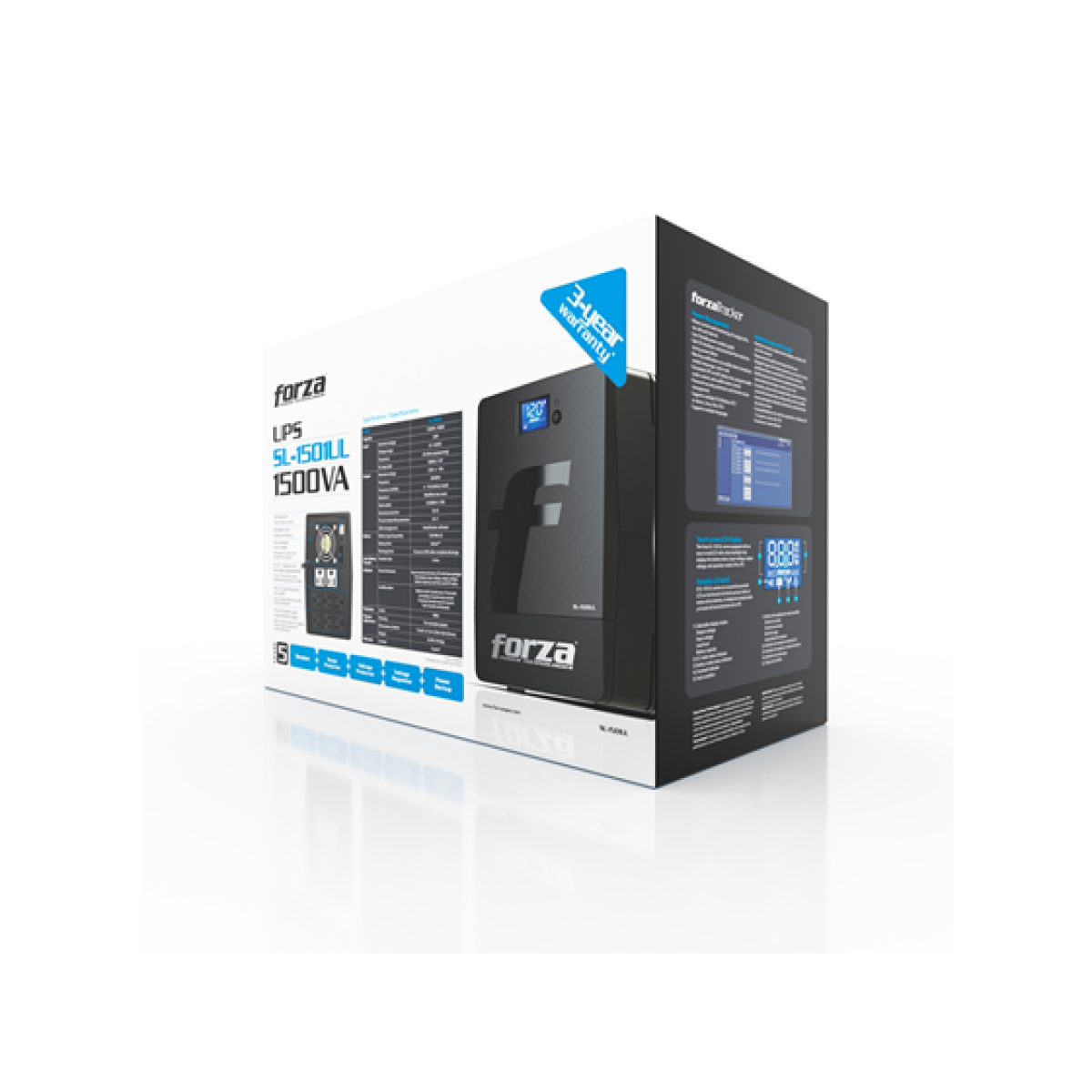 UPS Forza Smart Sl-1501Ul 1500VA 900 Watts 8 Entradas USB Lcd Touch 120V