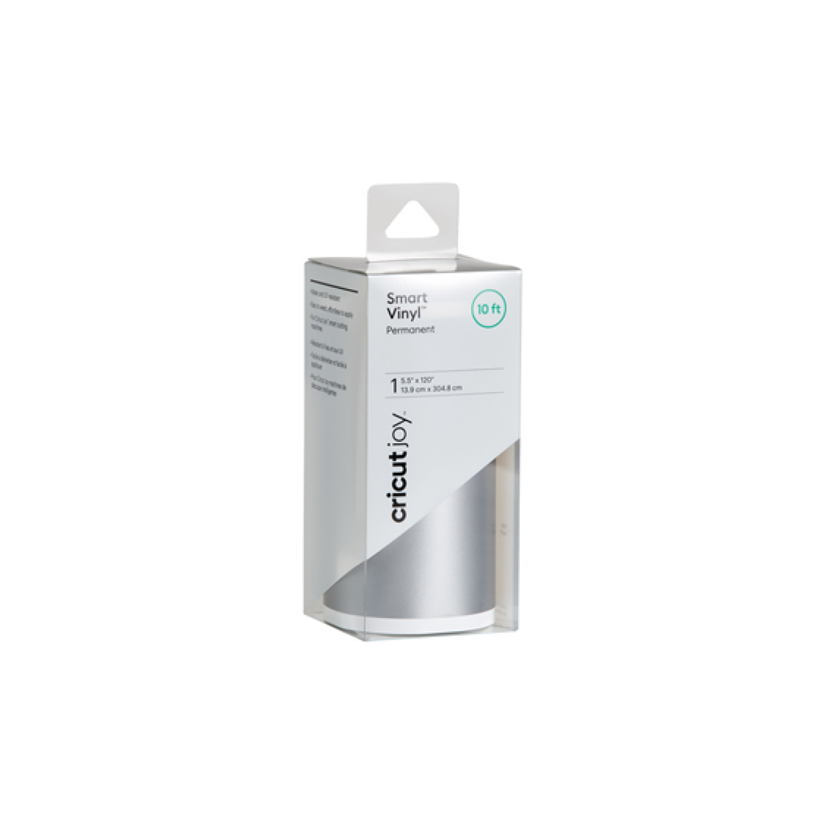 Rollo De Vinil Cricut Permanente 5.5 Pulg X 10 Pies Plateado