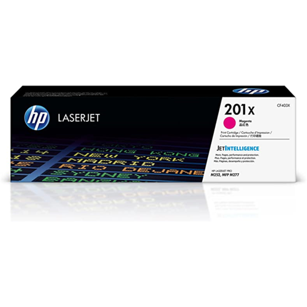 Toner Hp 201X Cf403X Magenta 2300 Paginas Para Impresora Color Laserjet M252 M277