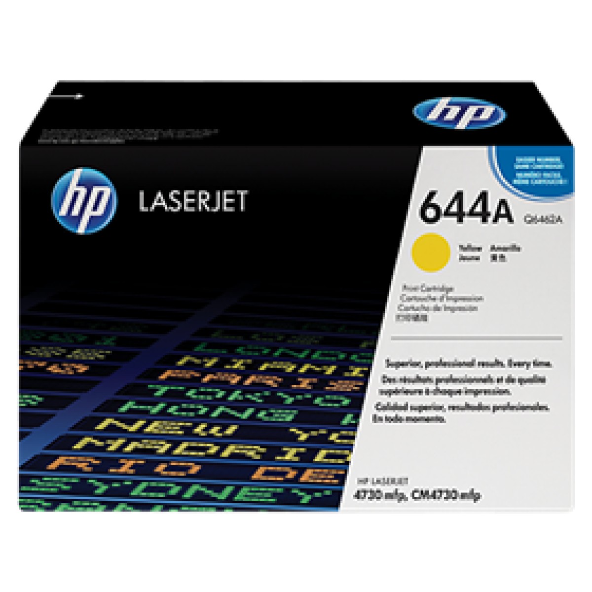 Toner Hp 644A – Q6462A – Amarillo – 12,000 Paginas – Para Impresora Laserjet Color 4730 Mfp