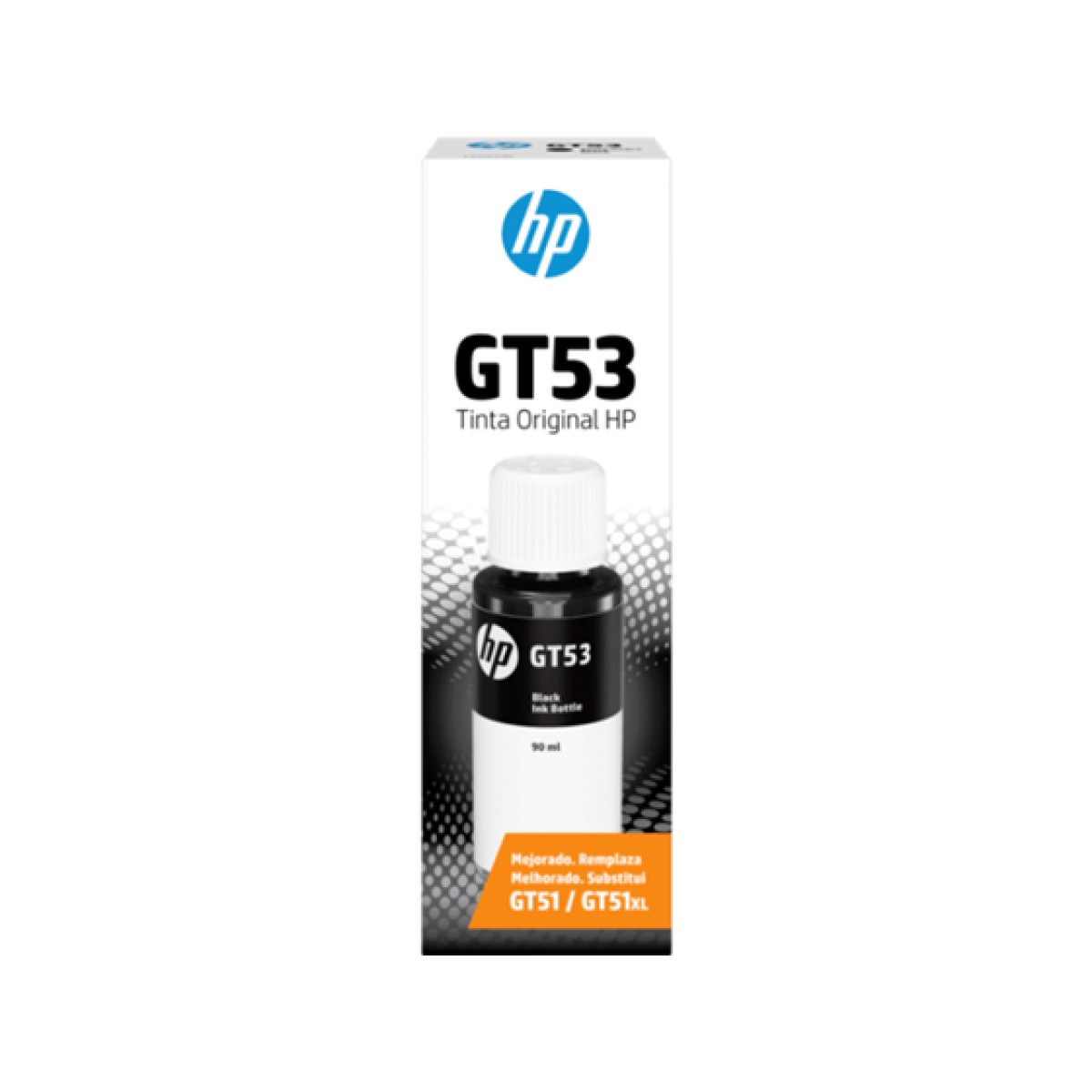 Botella De Tinta Hp Gt53 Negro 90Ml Para Impresora Gt 5810 5820 315 415