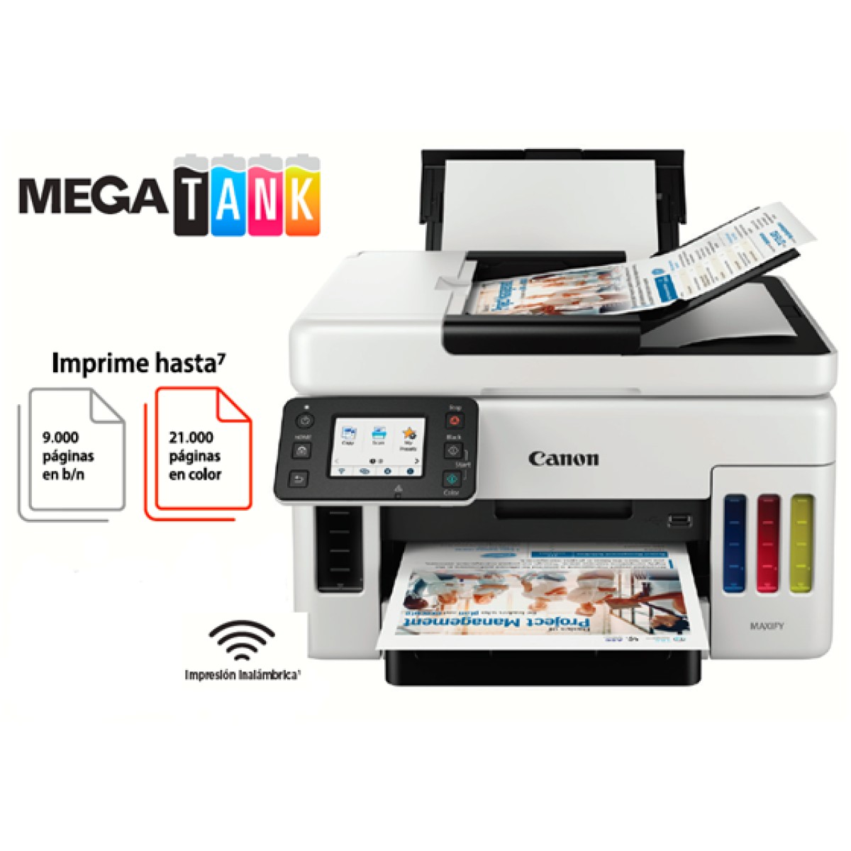 Impresora Canon Maxify Gx6110 Megatank Sistema Tinta Continua Color