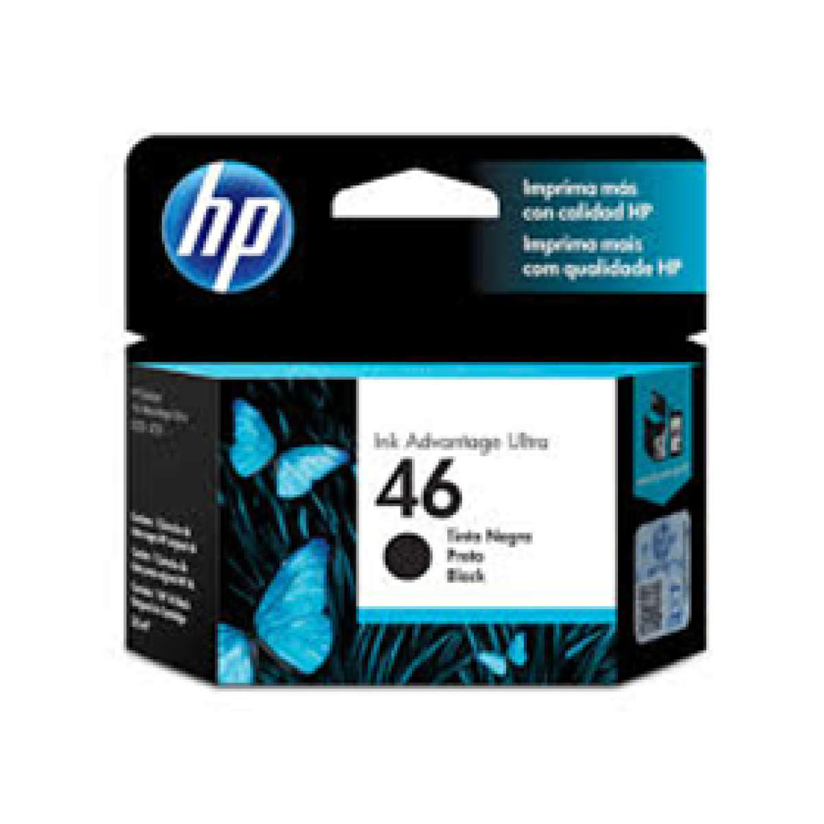 Cartucho Hp 46 – Cz637Al – Negro – 26Ml – Para Impresora Deskjet Ink Advantage Ultra 2529 / 4729 / 5739
