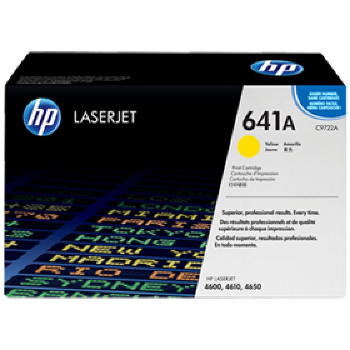 Toner Hp 641A – C9722A – Amarillo – 8,000 Paginas – Para Impresora Laserjet 4600