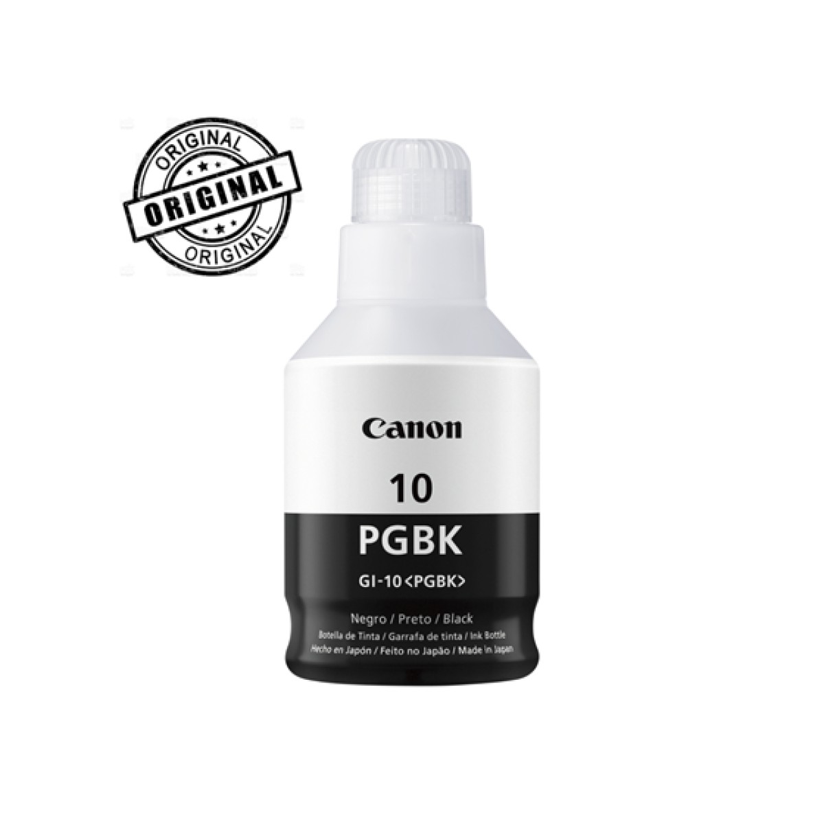 Botella De Tinta Canon Gi-10 Negro 170Ml Compatible Impresora