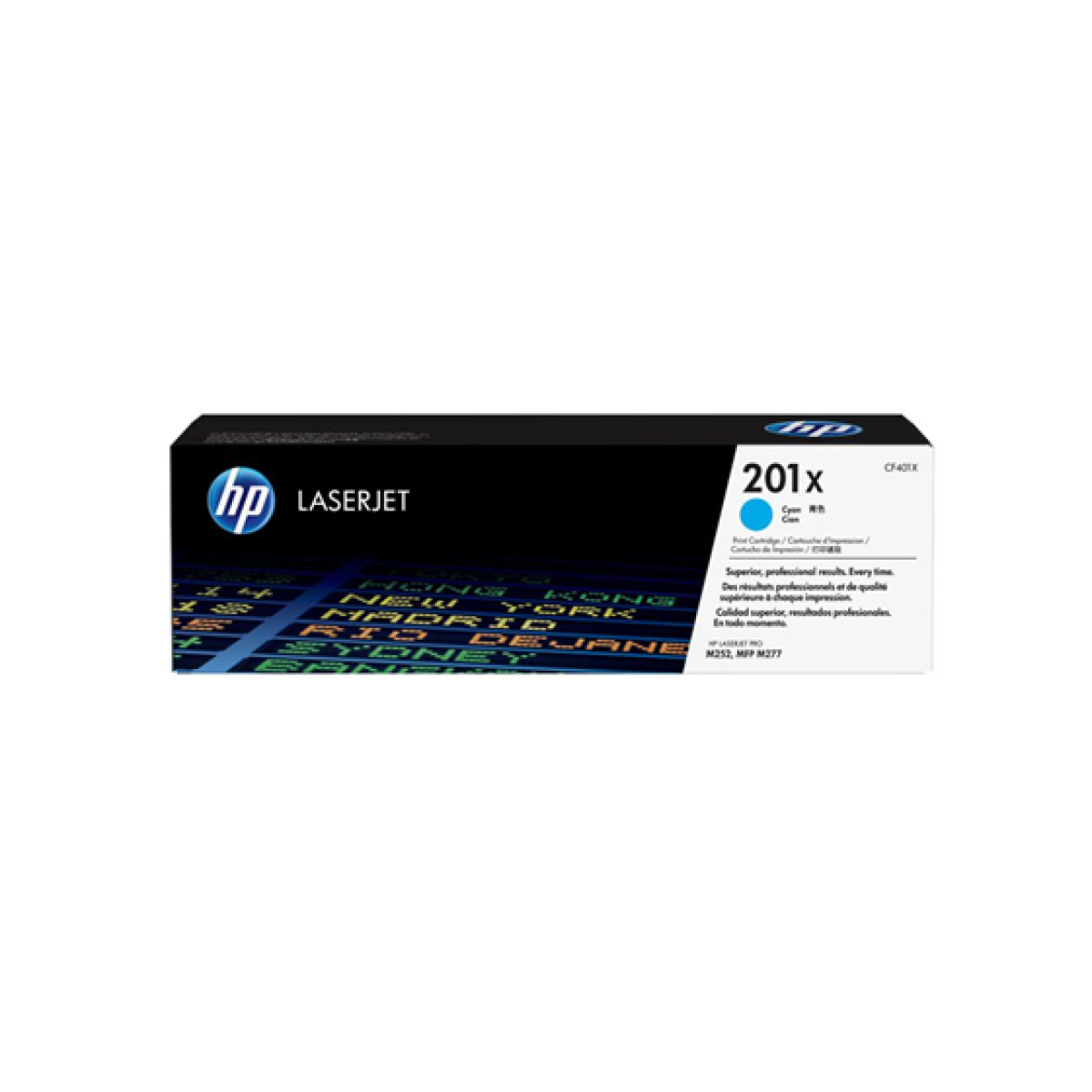 Toner Hp 201X Cf401X Cyan 2300 Paginas Laserjet M252 M277
