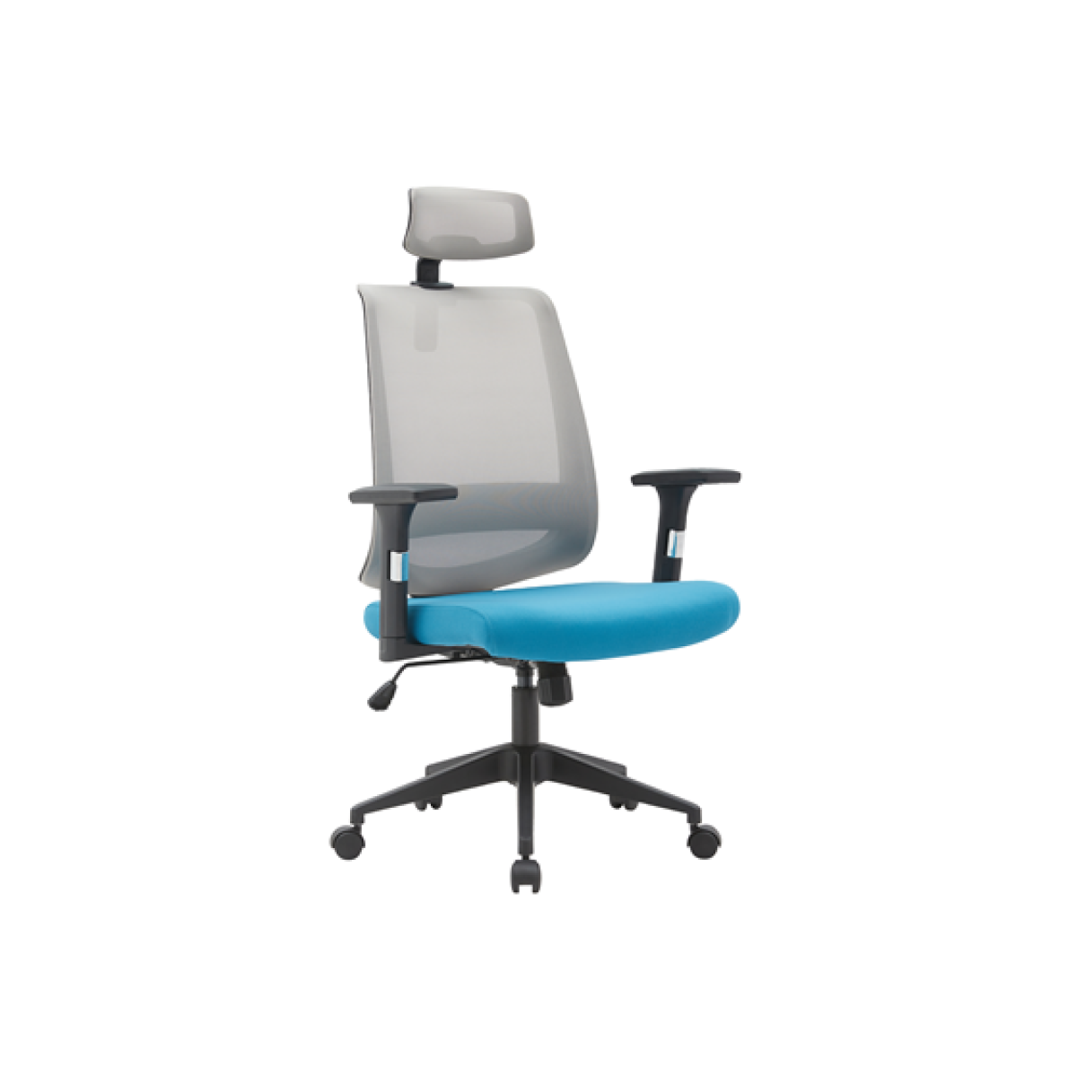 Silla De Oficina Myo Sit-M315G Malla Gris Azul