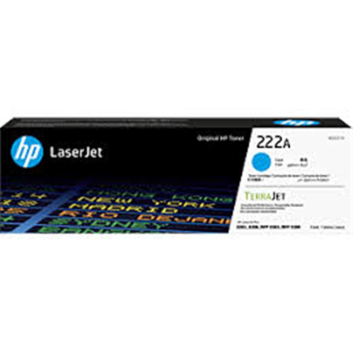 Toner Cyan Hp 222A W2221A 1200 Páginas Para Laserjet 3303Sdw 3303Fdw