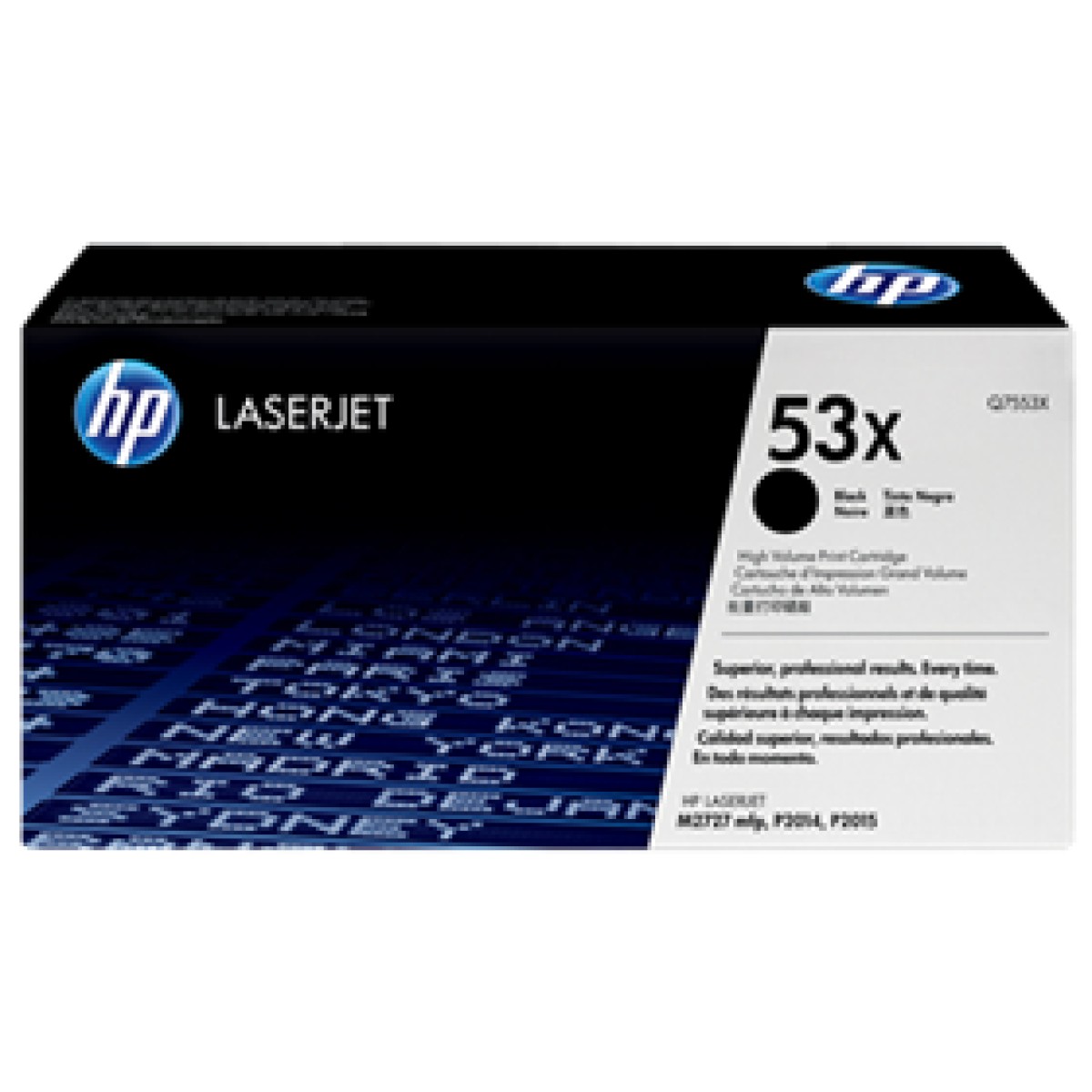 Toner Hp 53X – Q7553X – Negro – 7,000 Paginas – Para Impresora Laserjet M2727Nf Mfp, M2727Nfs Mfp, P2015, P2015D, P2015Dn, P2015N, P2015X