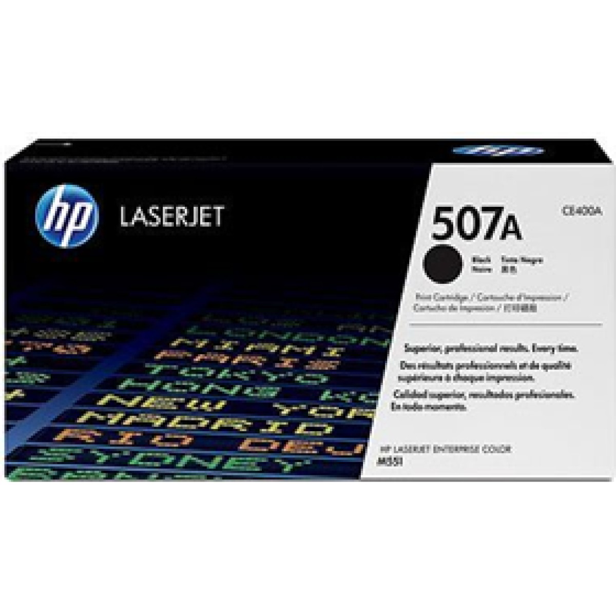 Toner Hp 507A – Ce400A – Negro – 5,500 Paginas – Para Impresora Laserjet Enterprise – M551Dn, M551N, M551Xh