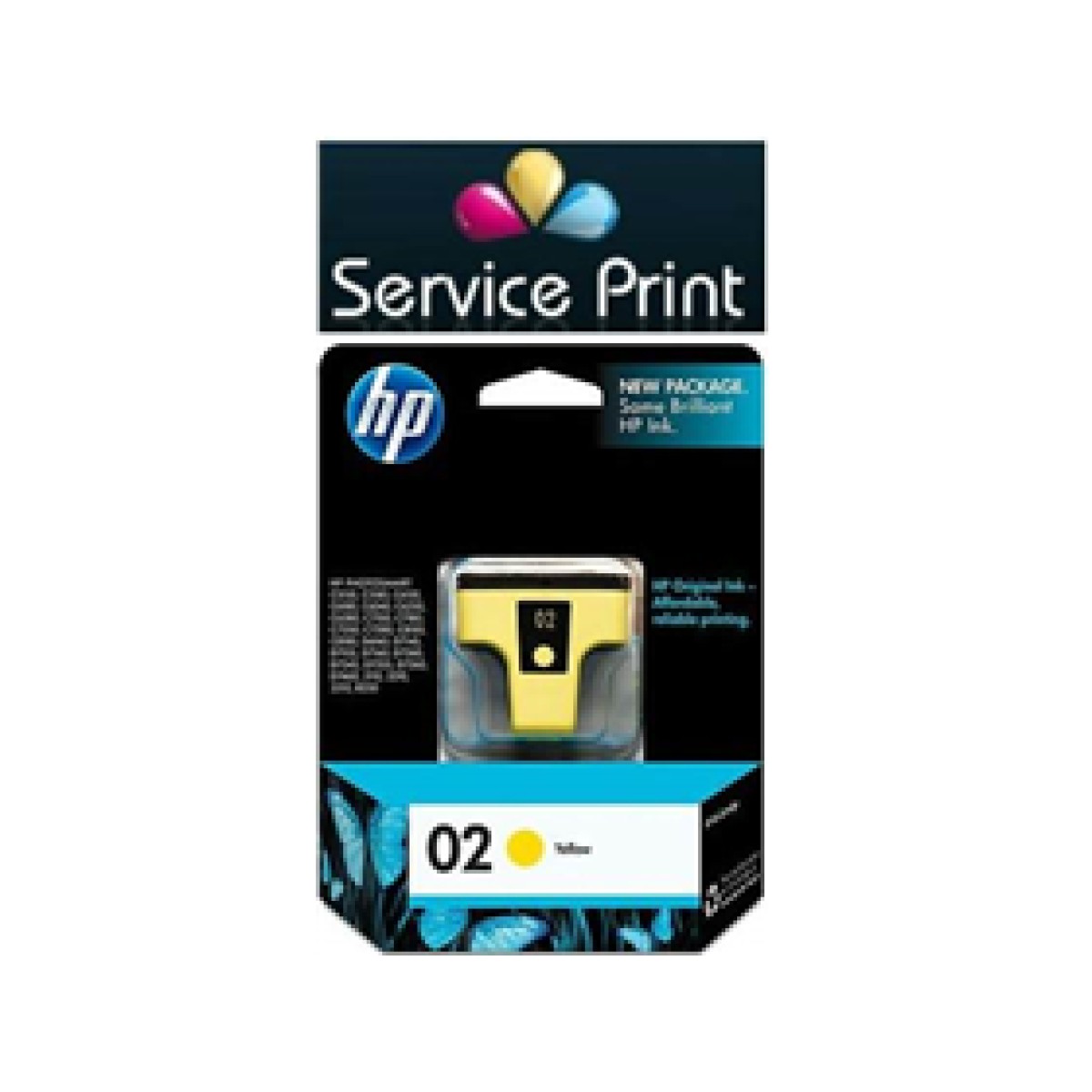 Cartucho Hp 02 – C8773Wl – Amarillo – 6Ml – Para Impresora – Photosmart 8250