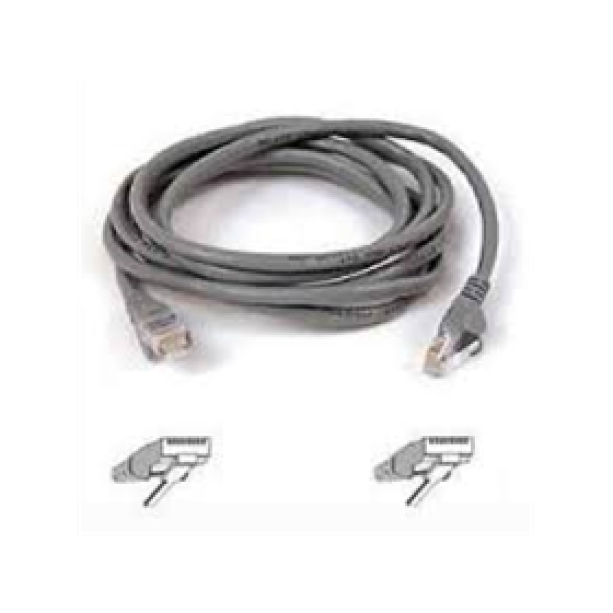 Patch Cable Belkin Cat5E, 3′ Pies, Gris (A3L791-03-Rds)