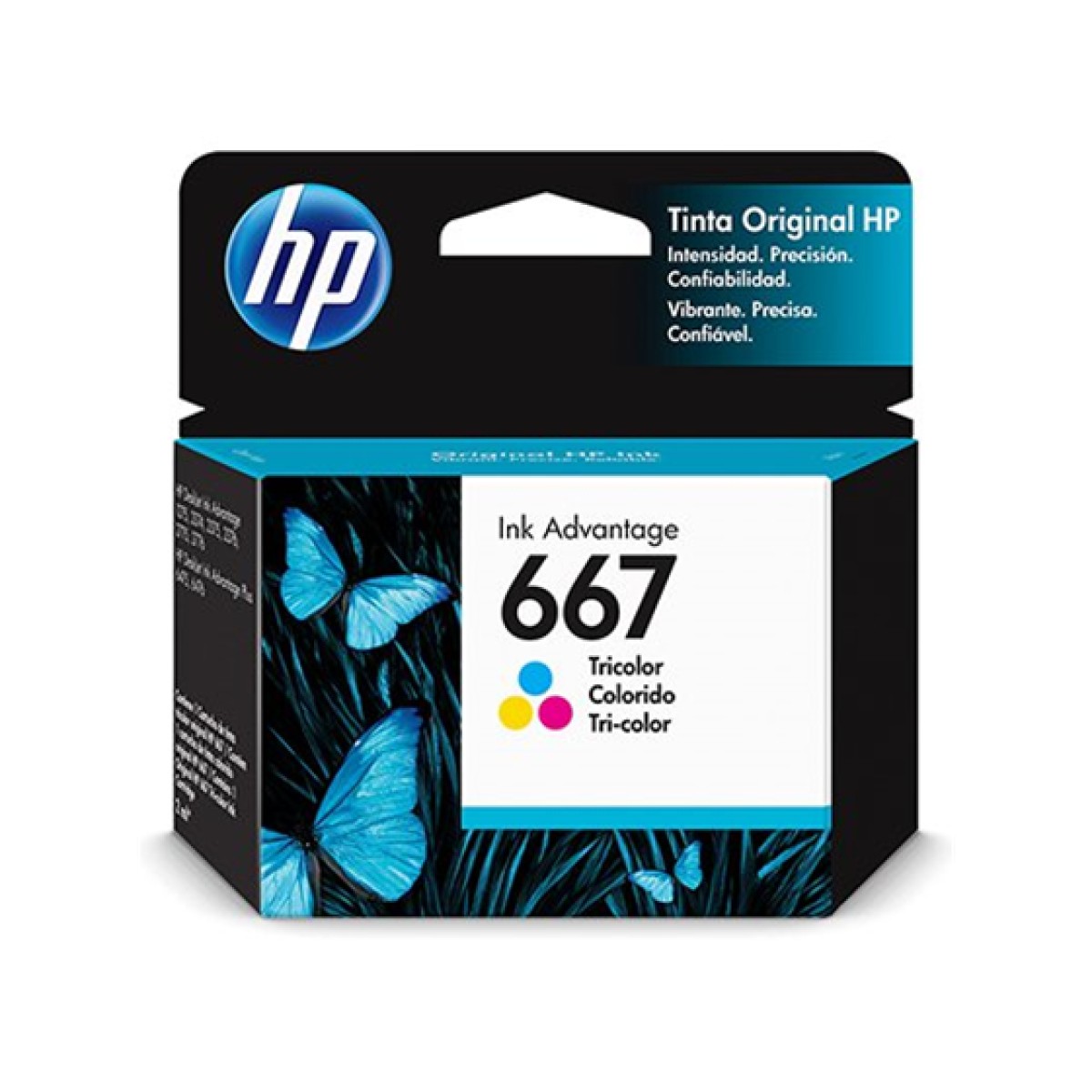 Cartucho Color Hp 667 3YM78AL 2ML Tri-Color