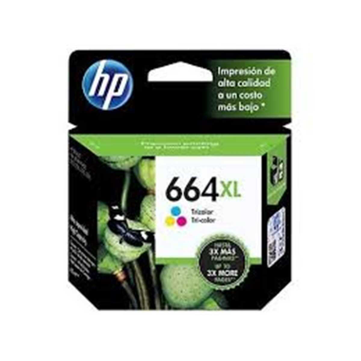Cartucho Hp 664Xl – F6V30Al – Tricolor – 8Ml – Para Impresora Ink Advantage 2135 / 3635 / 4535 / 3835 / 1115 / 3785