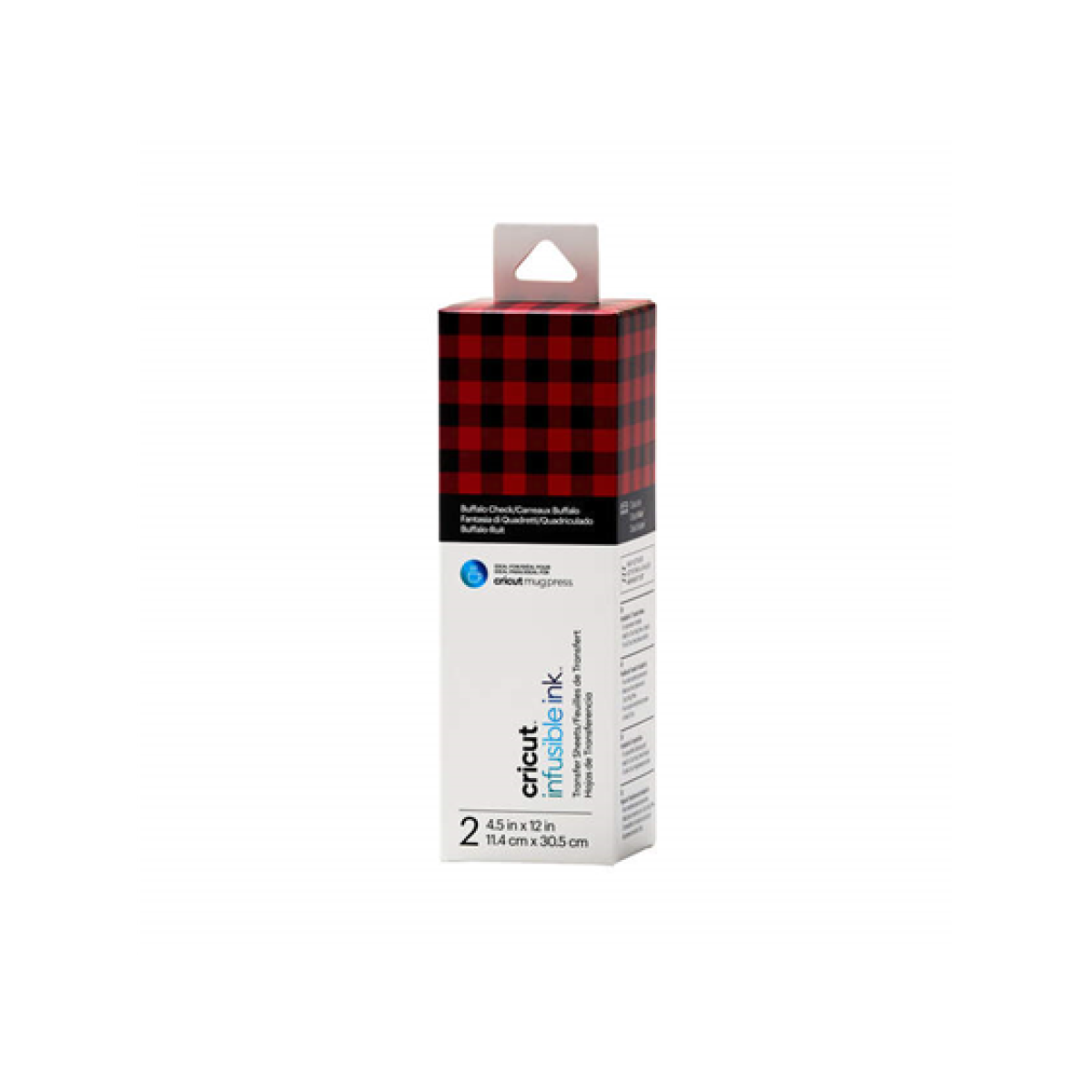 Paquete Hojas Cricut Transferencia Tinta Sublimacion 4.5X12″ Buffalo Check