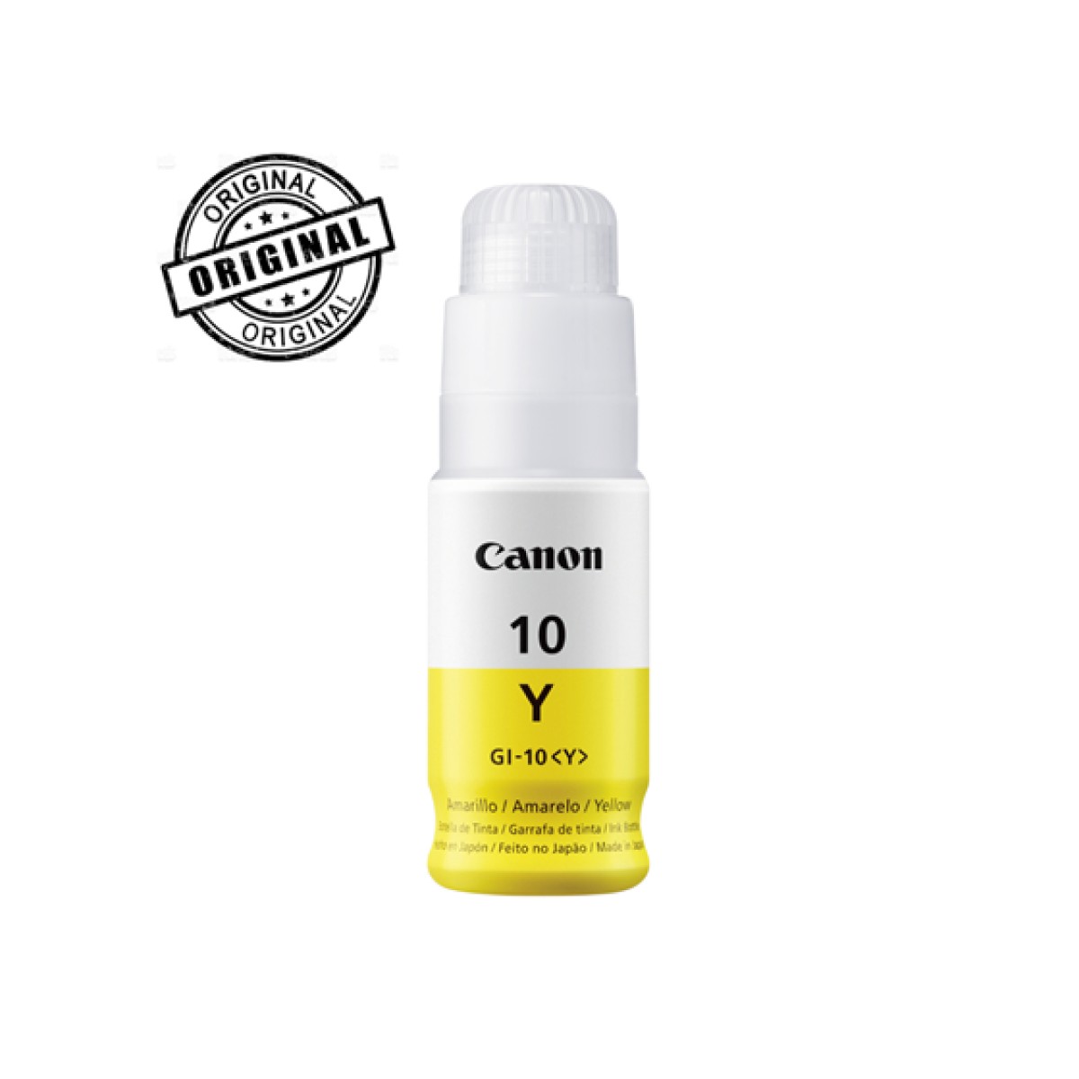Botella De Tinta Canon Gi-10 Amarillo 70Ml Compatible Gi-10 G5010 G6010 G7010