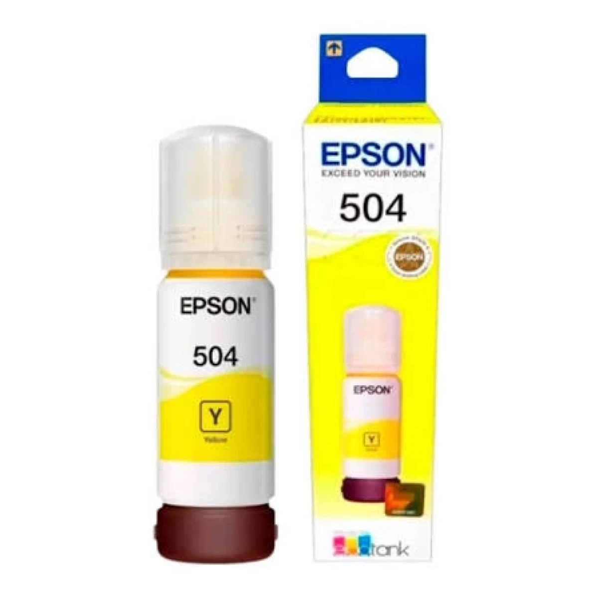 Botella De Tinta Epson T504420-al 504 Amarilla Para Impresora L4150