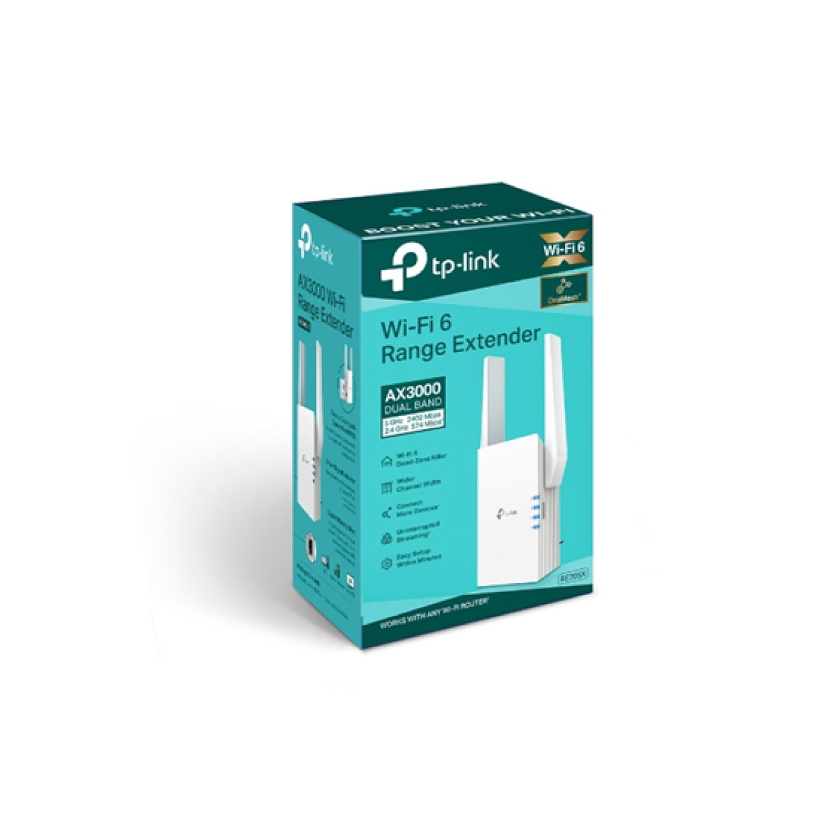 Repetidor Tp-Link Re705X Ax3000 Wi-Fi 6 Doble Banda 3.0 GBps