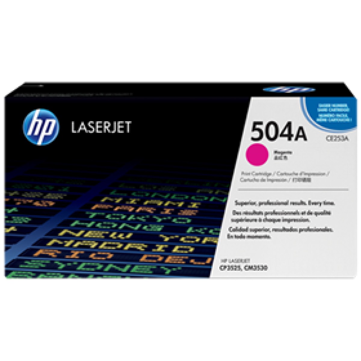Toner Hp 504A – Ce253A – Magenta -7,000 Paginas – Para Impresora Laserjet Cp3525 / cm3530