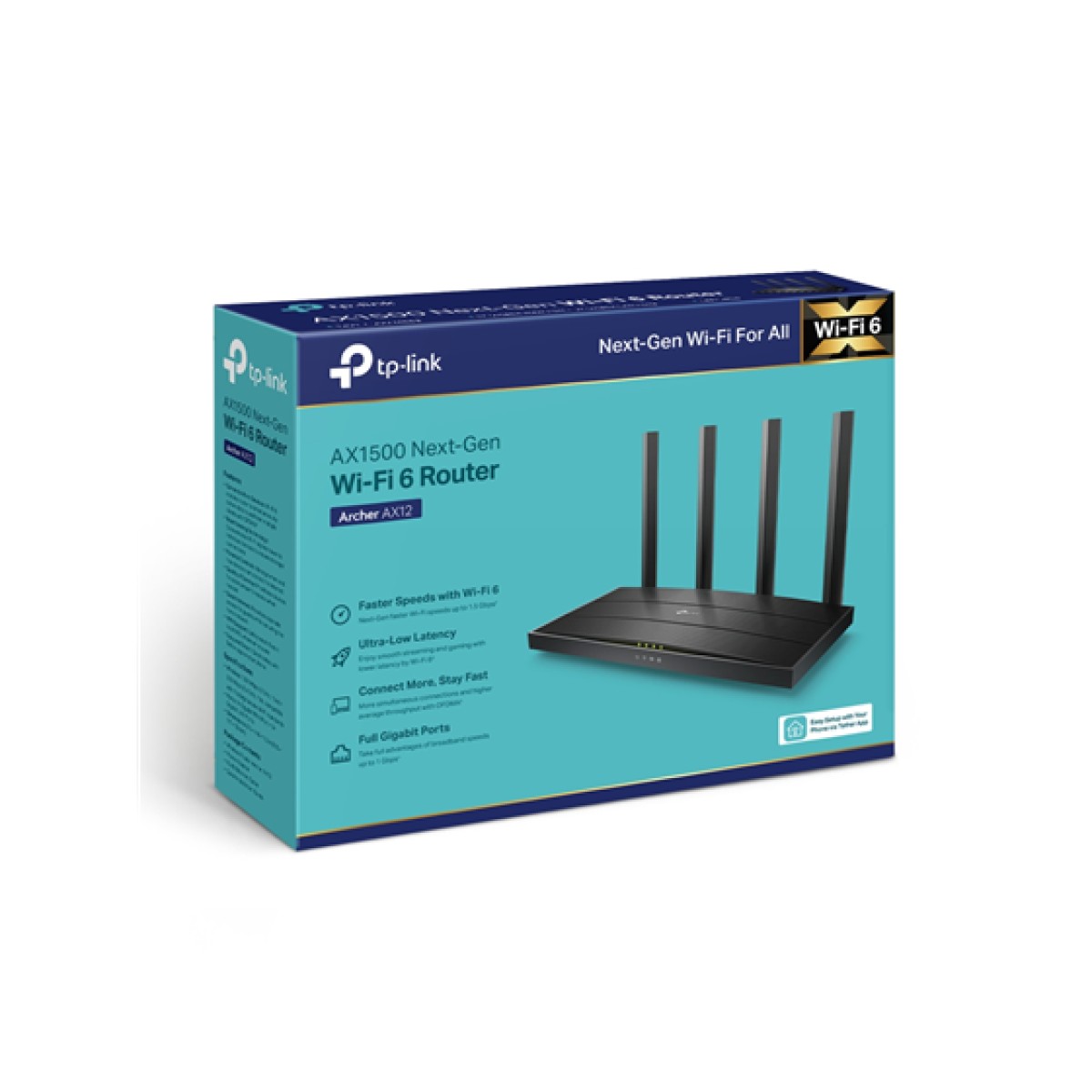 Router Tp-Link Archer Ax12 Dual Band 2.4Ghz 300MBps 5Ghz 1201MBps