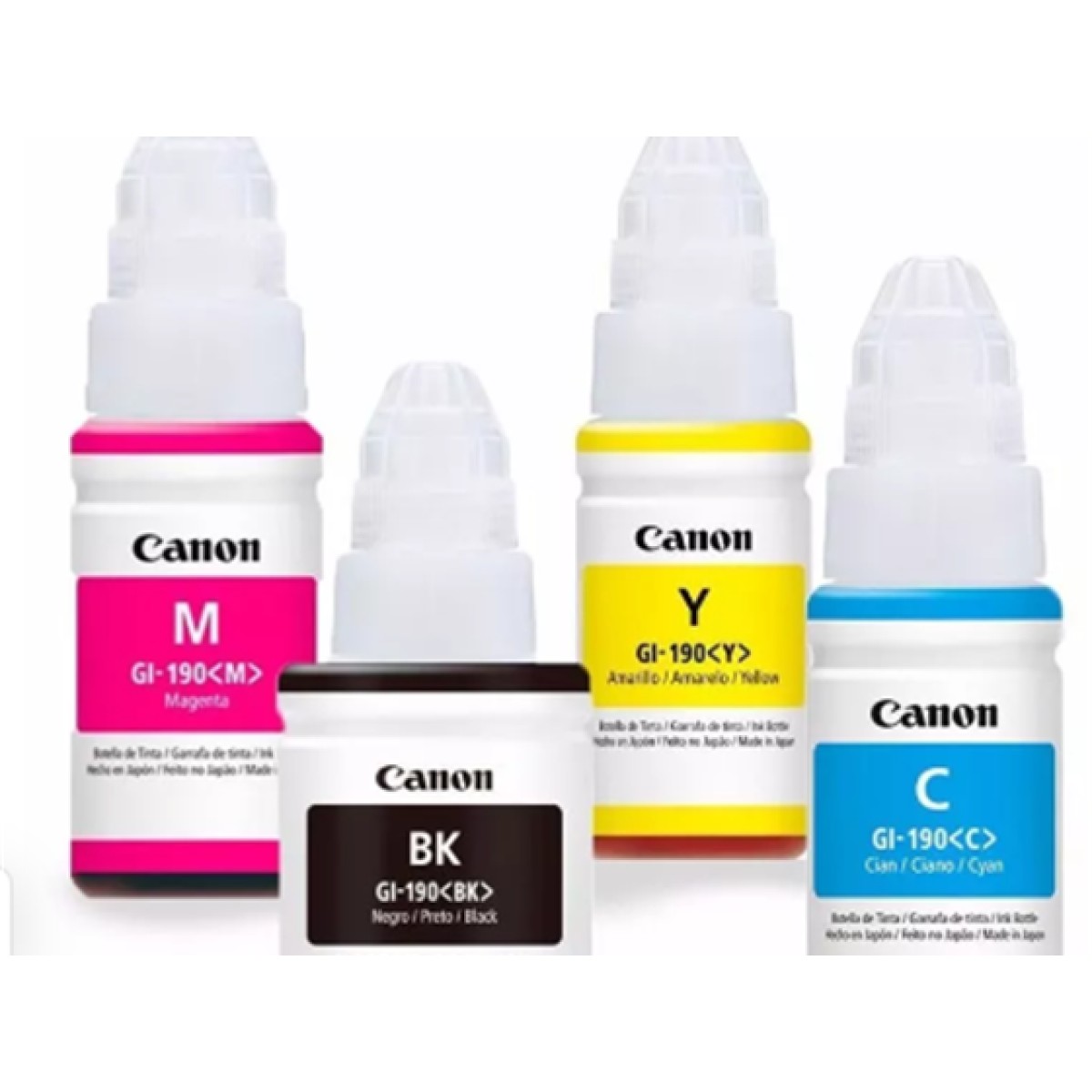 Kit De Tintas Canon Gi-190 Para Impresoras Pixma G 1100 2100 3100 G4100