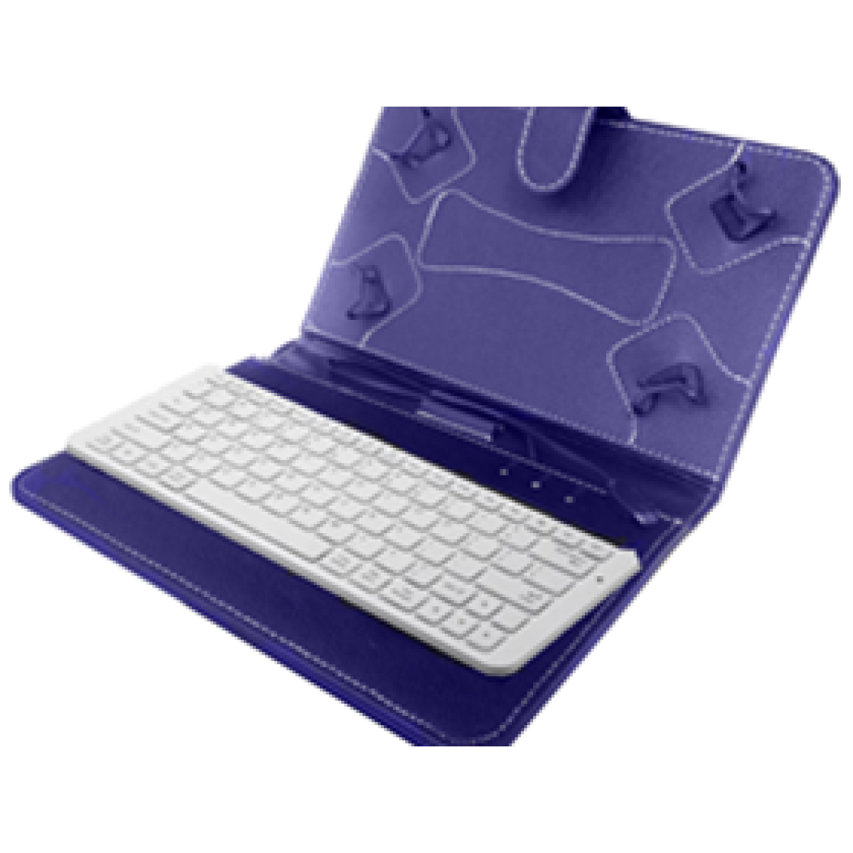 Cover Agiler Con Teclado USB Para Tableta, 7″, Tipo Piel, Azul (Agi-7950B)
