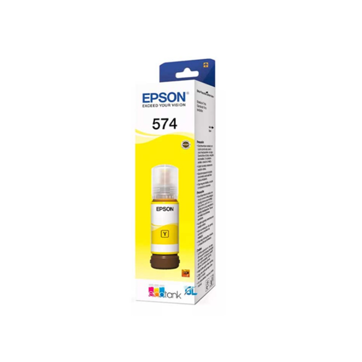 Botella De Tinta Amarilla Epson T574420-Al 70 Ml Para Ecotank L8050 L18050