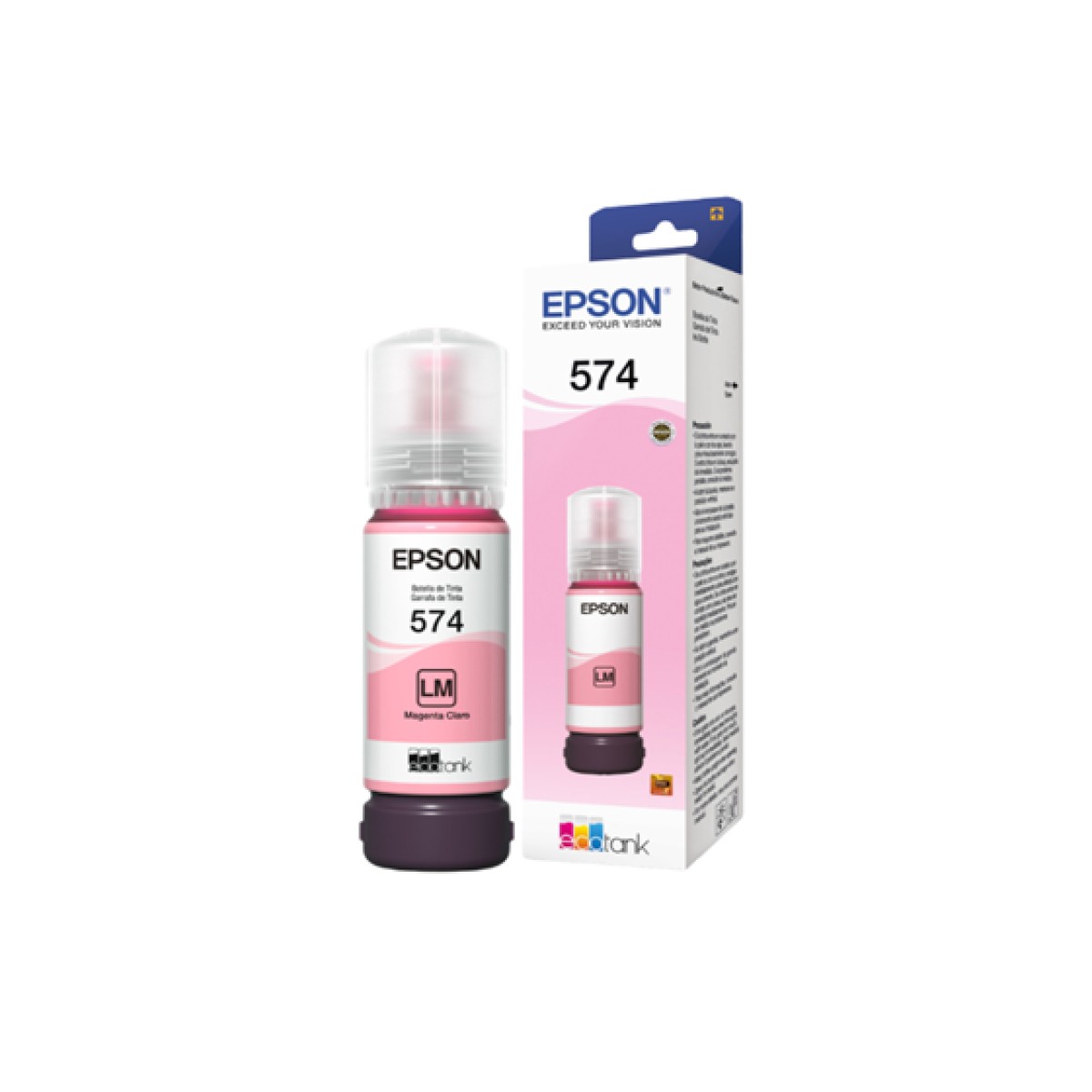 Botella De Tinta Light Magenta Epson T574620-Al 70 Ml Compatible Ecotank