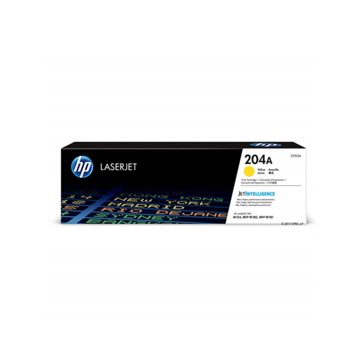 Toner Hp 204A Cf512A Amarillo 900 Paginas Laserjet M180 M154