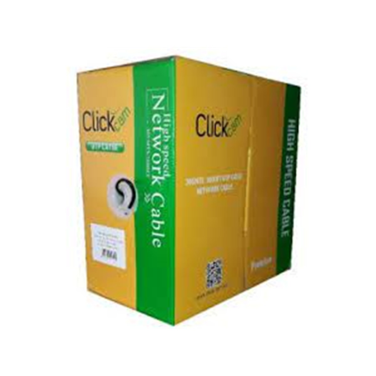 Caja De Cable Utp Click-Cam Cat6 1000 Pies 30% Cobre 0.5mm Negro