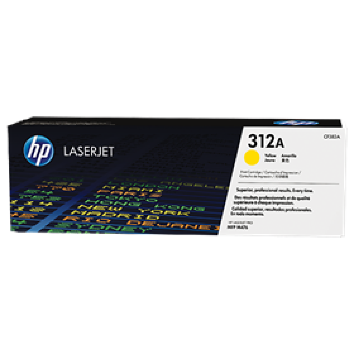 Toner Hp 312A – Cf382A – Amarillo – 2,700 Paginas – Para Impresora Color Laserjet Pro – Mfp M476Nw, M476Dn Y M476Dw