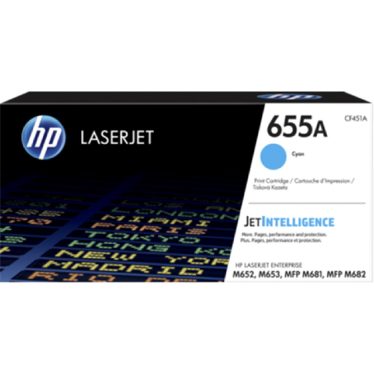 Toner Hp 655A Cf451A Cyan 10500 Paginas Laserjet Color Enterprise