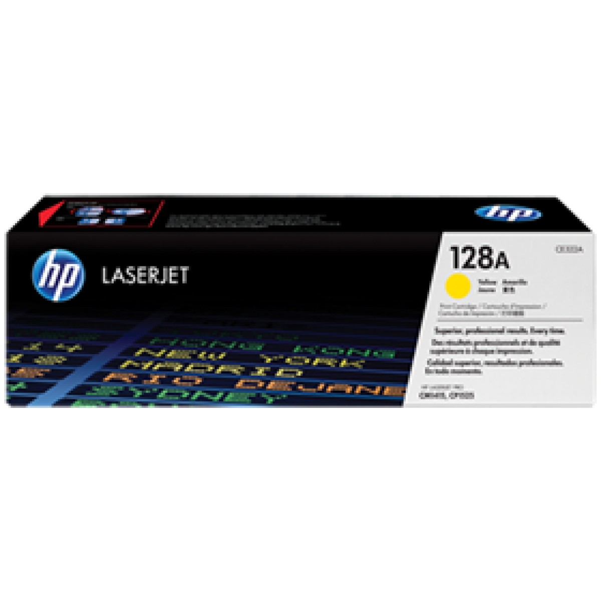 Toner Hp 128A – Ce322A Amarillo – 1,300 Paginas – Para Impresora Color Laserjet – Cp1525Nw cm1415Fnw