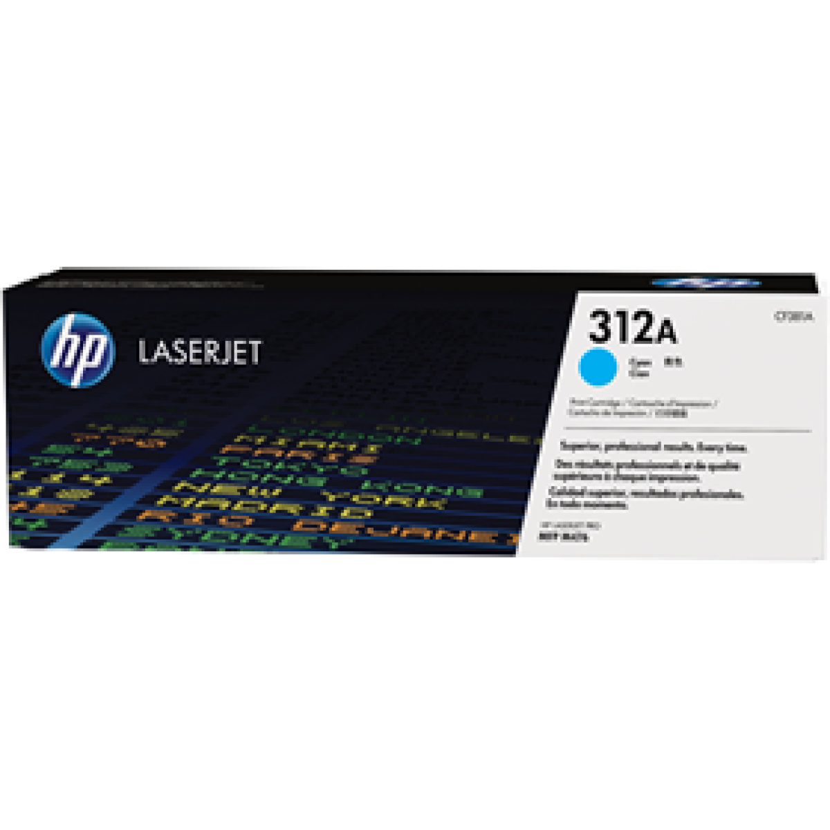 Toner Hp 312A – Cf381A – Cyan – 2,700 Paginas – Para Impresora Color Laserjet Pro – Mfp M476Nw, M476Dn Y M476Dw
