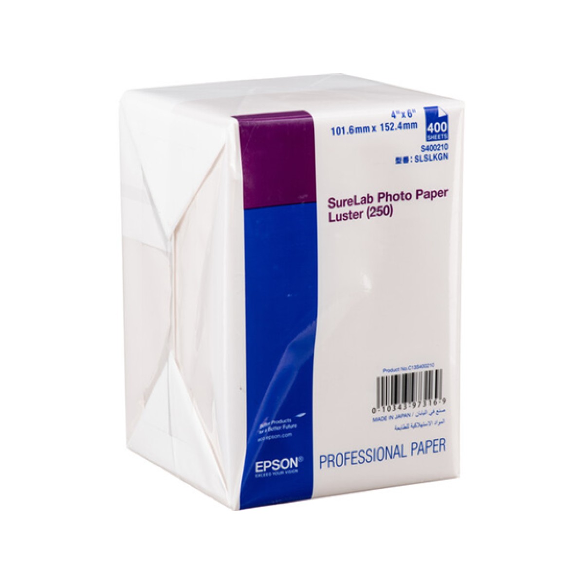 Papel Fotográfico Epson Surelab Luster 4″ X 6″ (400 Hojas)