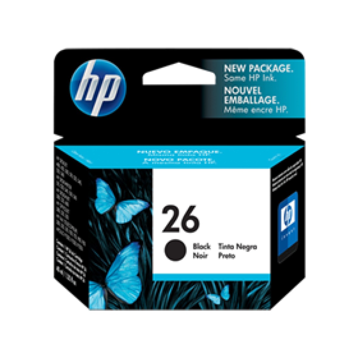 Cartucho Hp 26 – 51626A – Negro – 40Ml – Para Impresora Deskjet Plus 400 / 400L / 420C / 500 / 500C / 510 / 520 / 540 / 550C / Fax 300 / 900 / Designjet 200 / 220 / 600