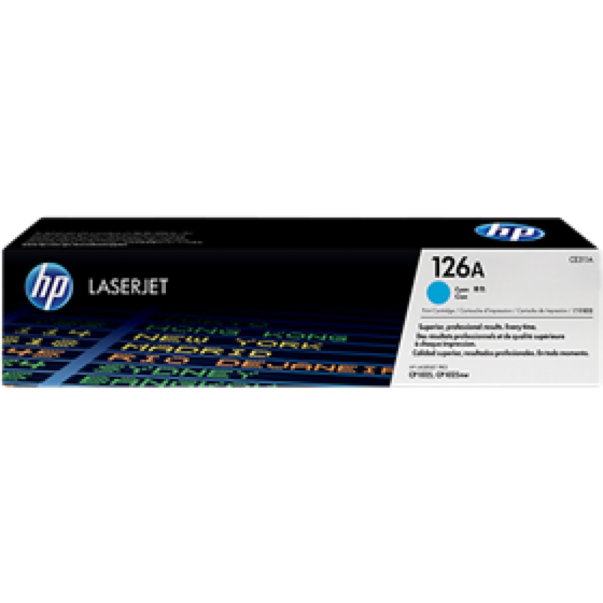Toner Hp 126A – Ce311A – Cyan – 1,000 Paginas – Para Impresora Color Laserjet – Cp1025Nw, M175