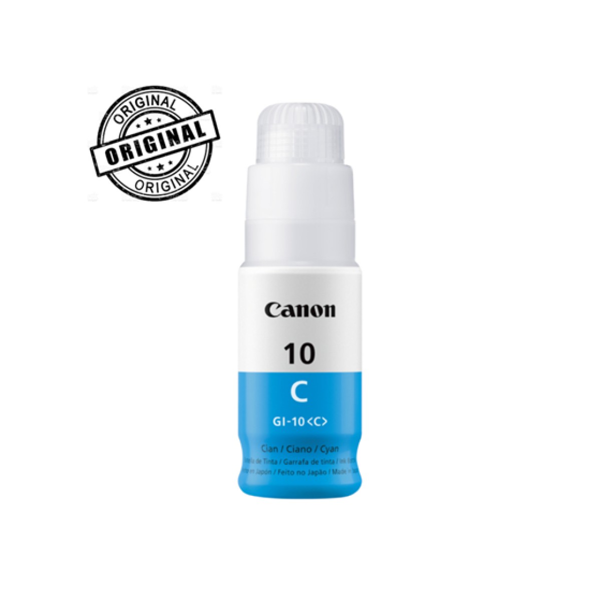 Botella De Tinta Canon Gi-10 Cyan 70Ml Compatible G5010 G6010 G7010